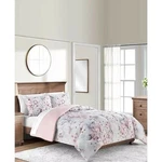Sunham Colesville New 3 Piece Full/queen Reversible Comforter Set Shams Blush. Fixed Price $71.50.