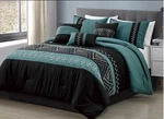7 Piece Southwestern Native American Design Comforter Set Teal Green Whi. Fixed Price $134.99.