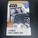 Disney Star Wars Classic Space 4 Piece Kids Microfiber Full Sheet Set Blue/gray. Fixed Price $24.87.