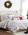 Southshore Fine Linens Holly Jolly Lane Reversible 5 Piece Twin Comforter Set. Fixed Price $50.00.