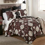 Log Cabin Star Quilted Collection. Fixed Price $123.00.