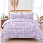 Perfemet Lavender Ruffle Comforter Full Size Bedding Sets Girls Multi.... Fixed Price $61.27.