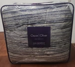 New Oscar Oliver York City King Set - Bedskirt, Comforter, 2 Shams. Fixed Price $110.00.