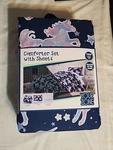 Your Zone Comforter Set With Sheets Twin 5 Pc Glows Dark Unicorn Bed-in-bag. Fixed Price $39.99.
