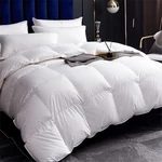 Luxury Organic Down Feather Comforter Oversized King, High Fill-power .... Fixed Price $198.09.