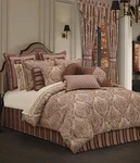 J Queen New York Lupita Comforter Set Pc Terracotta/gold Damask $459 Nip. Fixed Price $152.95.