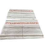 "urban Studio Linen Company" Set Of 2 Pillow Standard Q Shams Orange Poms. Fixed Price $40.50.