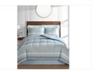 Austin Stripe/solid Reversible Comforter Set. Fixed Price $33.00.