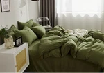 Nanko Comforter Set Dark California King, Olive Green. Fixed Price $54.48.