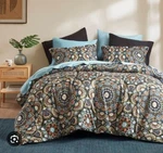 Regency Heights Queen Size Comforter Set BLACK-1 Bedding Ultra. Fixed Price $75.00.