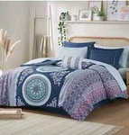 Intelligent Design Complete Bed Bag Casual Size Full Ioretta Navy. Fixed Price $78.00.