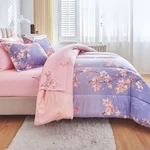 Aikasy Pink And Light Purple Twin Comforter Set With Sheets,bed Bag 6-PIECE. Fixed Price $65.16.