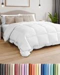Sleep Cool All Night - Oversized King White Down Comforter 116X98. Fixed Price $104.99.