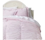 Simply Shabby Chic Pink Ruched Ruffled Comforter Set - King. Fixed Price $349.99.