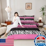 Homewish Leopard Print Comforter Set King Sizewild Cheetah Zebra Skin Texture. Fixed Price $65.30.