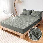 Super Soft Waterproof Mattress Cover, Layered Design, Comfortable And Durable. Fixed Price $31.99.