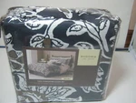New Sonoma Malibu Twin Comforter Duvet Cover And Sham Set Navy Blue Nip. Fixed Price $59.00.
