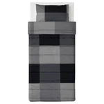 Ikea Myrgramal Twin Comforter & Pillowcase, Black Gray New. Fixed Price $34.85.