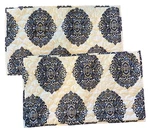Set Of 2: Eva Longoria 20X36" King Quilted Pillow Shams Britannica Home Fashions. Fixed Price $12.55.