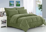 Wrinkle Resistant Luxury Silky Soft Dobby Stripe Bed-in-a-bag 8-PIECE Comforte. Fixed Price $102.30.