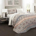 Lush D Cor Nesco 3-PIECE Set Queen-size Quilt, 92"HX88"W; Shams, 20"HX26. Fixed Price $79.99.