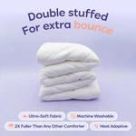 Sleep Marshmellow Comforter -double-stuffed Ultra-soft Full/queen White. Fixed Price $125.00.