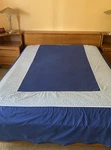 Happy Chic Jonathan Adler Greek Key Full/queen Reversible Duvet Cover Navy Blue. Fixed Price $34.00.