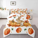 Feelyou Fall Bedding Set Queen Size Boys Girls Pumpkin Comforter Kids. Fixed Price $95.98.