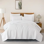 Casa Kiyome 100% Cotton Quilt Size Bedding Sets, Bedspread King, White. Fixed Price $96.52.