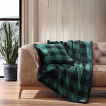 Eddie Bauer - Throw Blanket With Pillow Cover, Reversible Flannel/sherpa Bedding. Fixed Price $39.43.