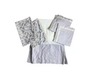 Martha Stewart Vintage Bedding Set Queen Bedskirt Euro Shams Pillowcases Purple. Fixed Price $63.99.