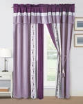 Chezmoi Collection Linnea 4-PIECE Cherry Blossom Embroidery Window Curtain Set. Fixed Price $36.99.