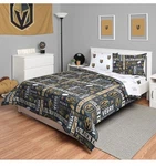 Vegas Golden Nights Nhl Team Color Bag Comforter Bedding 5 Piece Twin. Fixed Price $29.99.