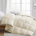Deluxe Luxury Comforter Down Alternative Egyptian Cotton Ivory Stripes. Fixed Price $131.03.