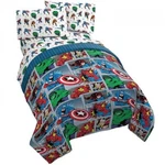 4-PC Marvel Avengers Fighting Team Twin Size Bed Set Comforter & Sheet. Fixed Price $75.00.