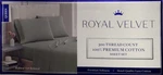 Royal Velvet Set Queen 300TC Grey 100% Cotton Bedroom New. Fixed Price $75.00.