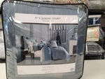 Five Queens Court Leah 4 Piece King Comforter Set Blue. Fixed Price $324.99.