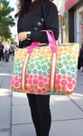 Travel Weekender Smiley Face Tote Bag, Rainbow Emoji Print Large 1. Fixed Price $50.96.
