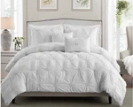 Swift Home Floral Pintuck Comforter Set, White Nwt. Fixed Price $58.91.