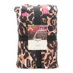 Diane Von Furstenberg Leopard/geranium Leaf Reversible Twin Comforter. Fixed Price $49.99.