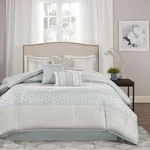 Madison Park Luxury Comforter Set-traditional Jacquard Design All Season Down.... Fixed Price $202.51.