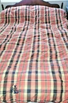 Ralph Lauren Rlr Reversible Down Alternative Comforter Twin Blue Plaid 65X85. Fixed Price $89.00.