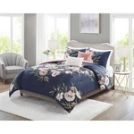5PC King Leilani Floral Print Comforter Bedding Set - Navy/blush. Fixed Price $39.99.