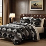 Silverado Chenille Jacquard Southwestern Country King 3 Pc Comforter Bed Set. Fixed Price $369.00.