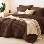 Cozylux Size Comforter Set Brown Seersucker 7 Pieces Bed King,. Fixed Price $90.99.