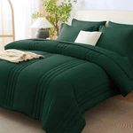 King Size Comforter Sets - 7 Piece Bed Bag Emerald Green With. Fixed Price $75.74.
