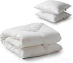 Queen Goose Down Bedding Set - Comforter & 2 Pillows Luxury Sleep. Fixed Price $199.99.