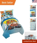 Blaze And The Monster Machines 5-PIECE Twin Bed Set Soft Microfiber Collection. Fixed Price $100.79.