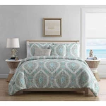 Vcny Home Sea Damask Reversible Comforter Set, Queen, Taupe. Fixed Price $54.95.