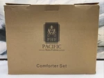 Pacific Home Fashion 7 Pieces Phf Microfiber King Comforter Set, Black. Fixed Price $45.77.